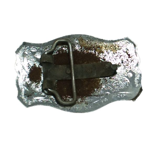 Vintage Bucking Bronco Rodeo Western Cowboy Metal Belt Buckle - Picture 3 of 3